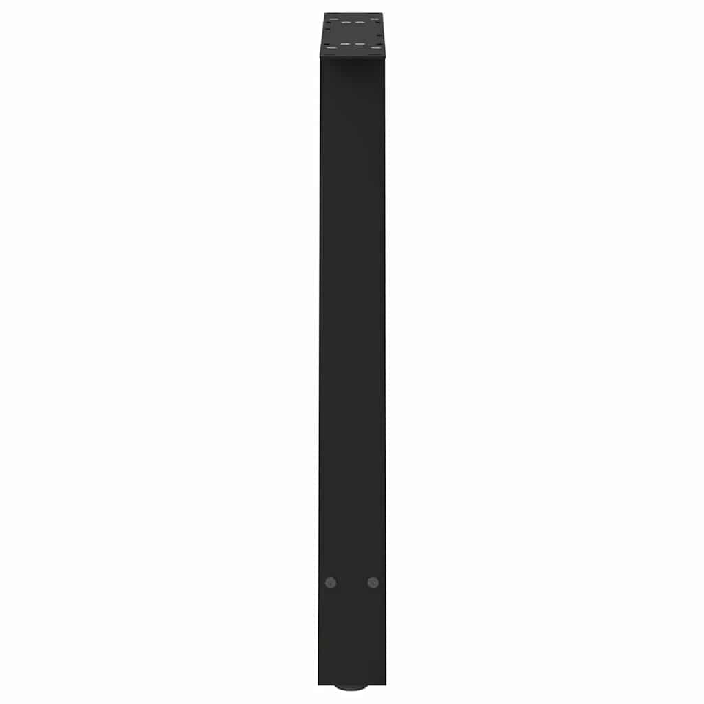 Valgomojo stalo kojelės, A formos, 2 vnt., juodos, 70x(72-73) cm, plienas