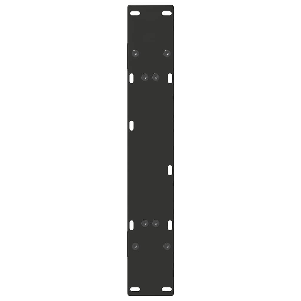 Valgomojo stalo kojelės, A formos, 2 vnt., juodos, 70x(72-73) cm, plienas