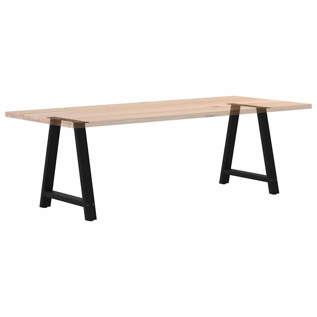 Valgomojo stalo kojelės, A formos, 2 vnt., juodos, 70x(72-73) cm, plienas