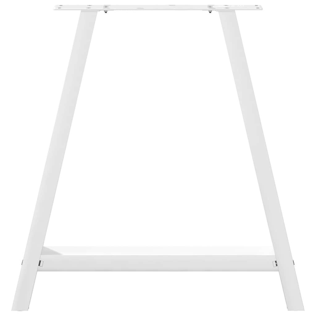 Valgomojo stalo kojelės, 2 vnt., baltos, 70x(72-73) cm, plienas, A formos