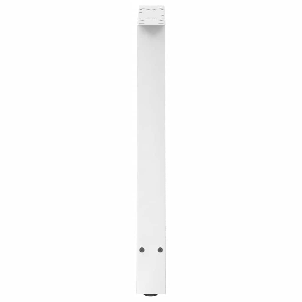 Valgomojo stalo kojelės, 2 vnt., baltos, 70x(72-73) cm, plienas, A formos