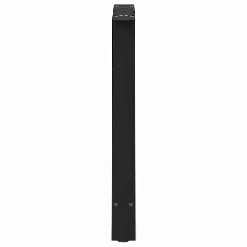 Valgomojo stalo kojelės, A formos, 2 vnt., juodos, 80x(72-73) cm, plienas