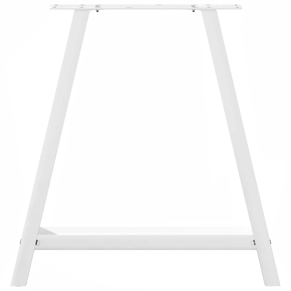 Valgomojo stalo kojelės, 2 vnt., baltos, 80x(72-73) cm, plienas, A formos