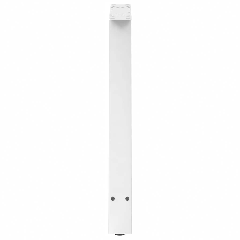 Valgomojo stalo kojelės, 2 vnt., baltos, 80x(72-73) cm, plienas, A formos