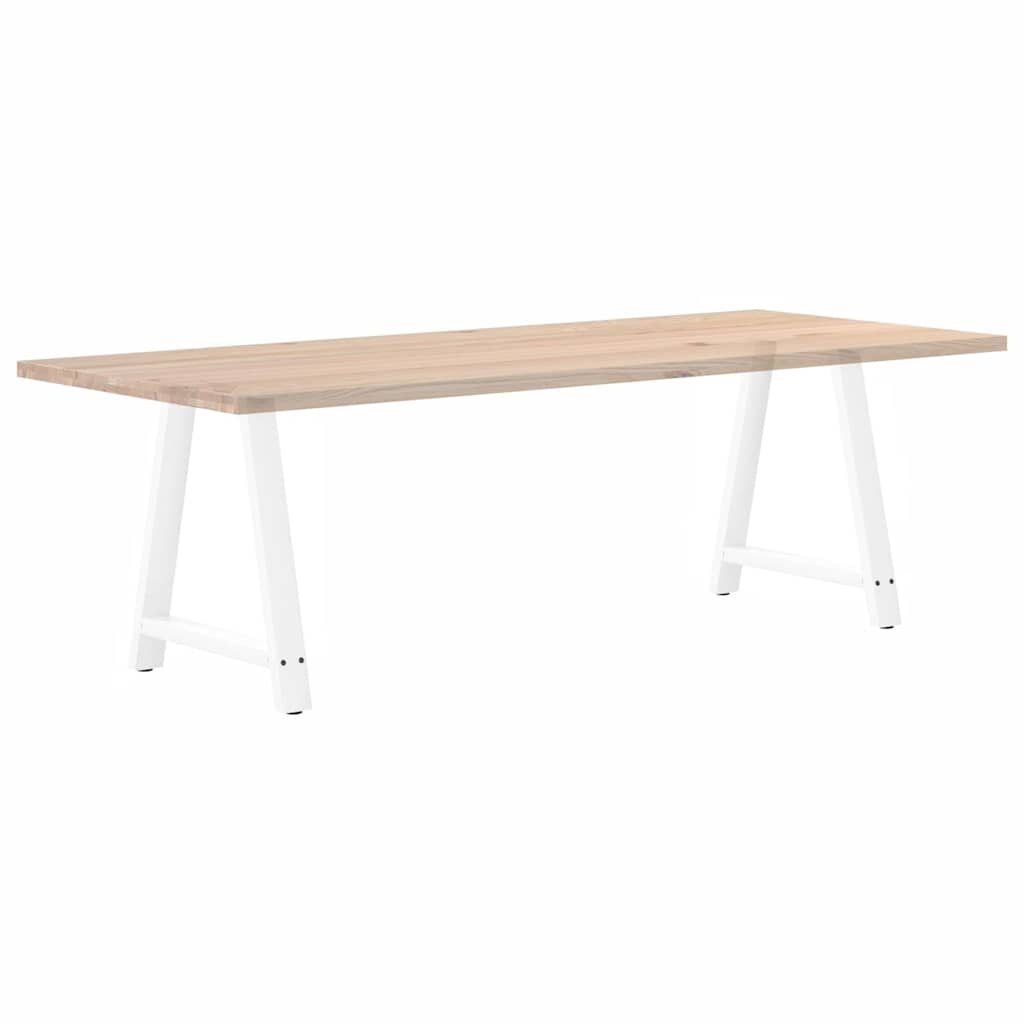 Valgomojo stalo kojelės, 2 vnt., baltos, 80x(72-73) cm, plienas, A formos