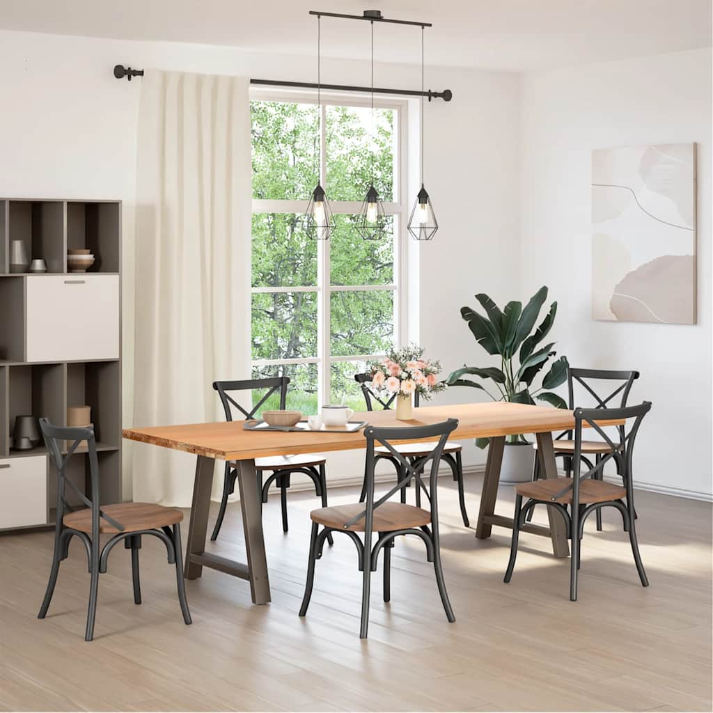 Dining table legs, A-shaped, 2 pcs, 80x(72-73) cm, steel