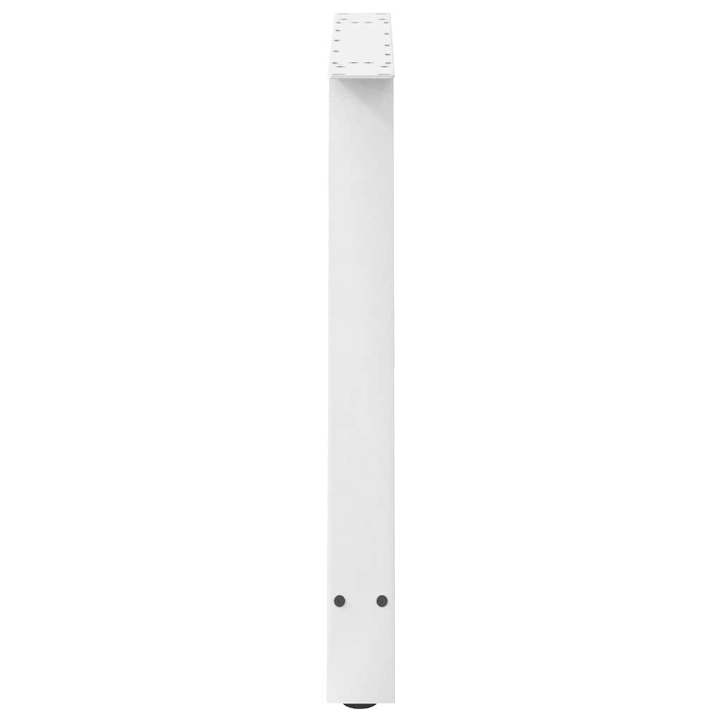 Valgomojo stalo kojelės, 2 vnt., baltos, 90x(72-73) cm, plienas, A formos