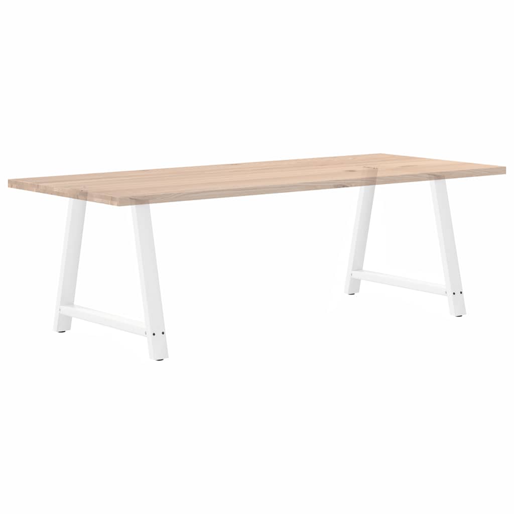 Valgomojo stalo kojelės, 2 vnt., baltos, 90x(72-73) cm, plienas, A formos