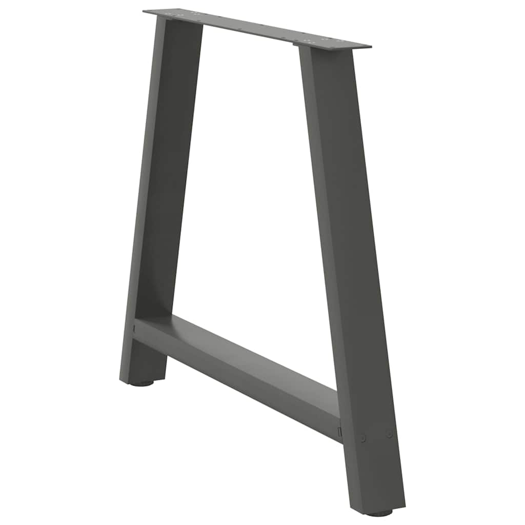 Valgomojo stalo kojos, A formos, 2 vnt., antracito spalvos, 100x(72-73) cm, plienas