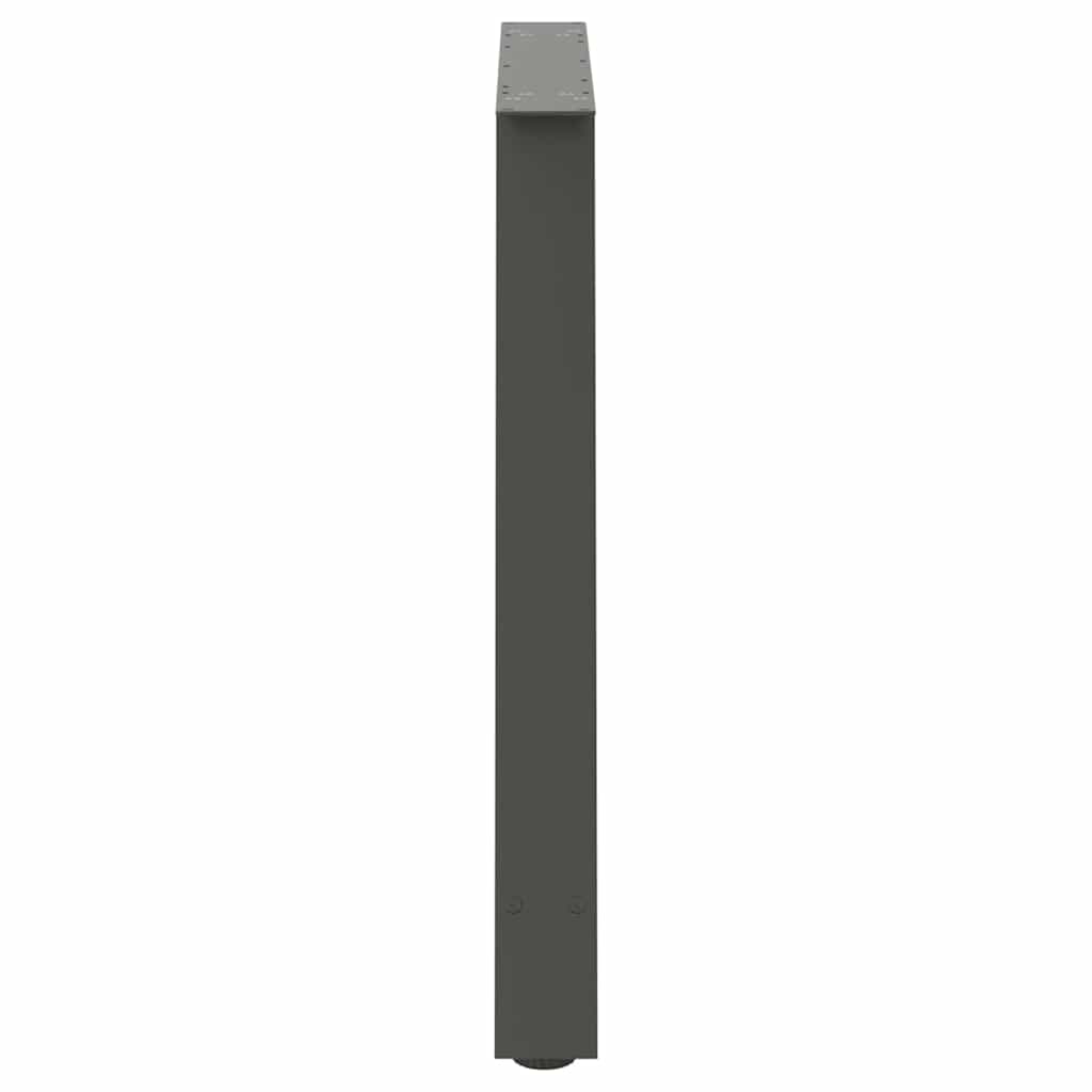 Valgomojo stalo kojos, A formos, 2 vnt., antracito spalvos, 100x(72-73) cm, plienas