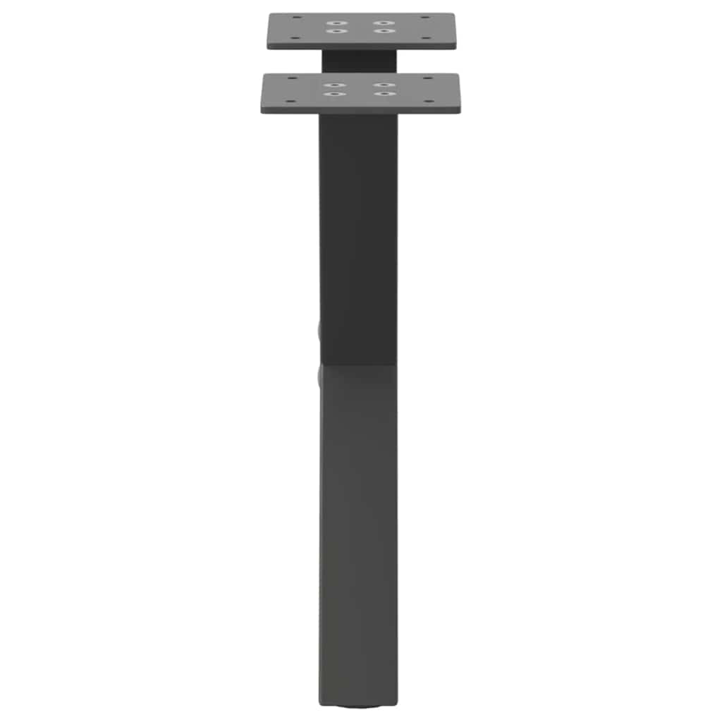 Kavos staliuko kojelės, 2 vnt., antracito spalvos, 30x(30-31) cm, plienas