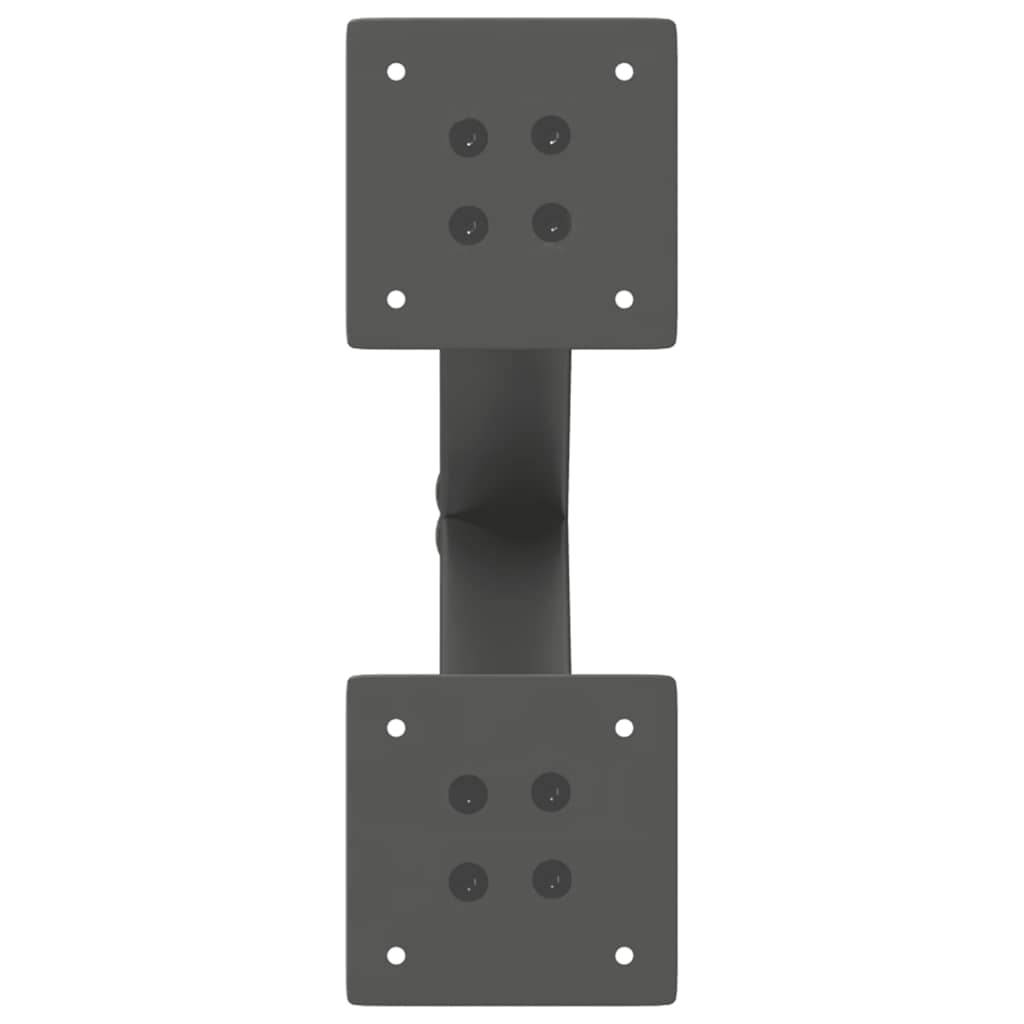 Kavos staliuko kojelės, 2 vnt., antracito spalvos, 30x(30-31) cm, plienas