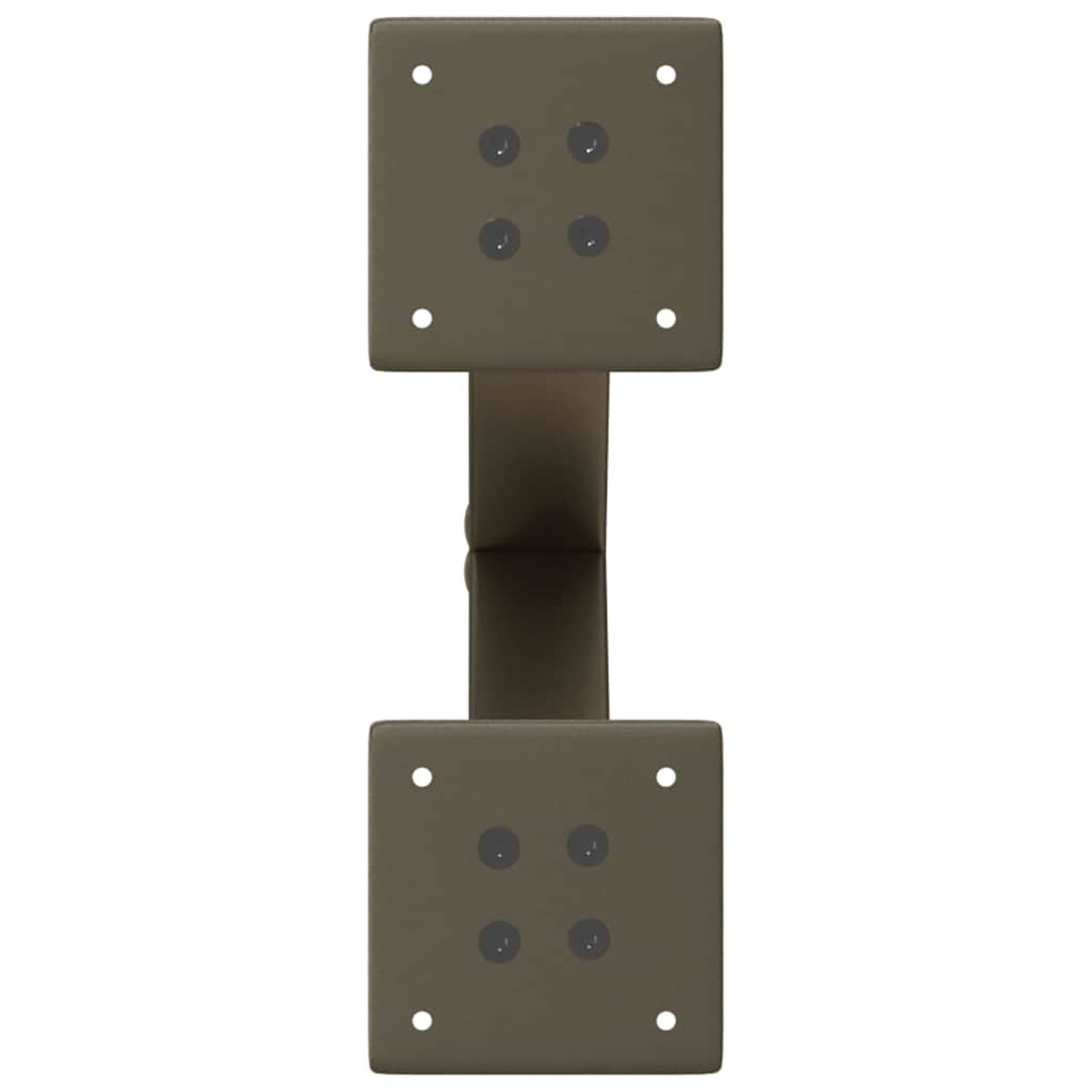 Kavos staliuko kojelės, X formos, 2 vnt., natūralus plienas, 30x(30-31) cm, plienas