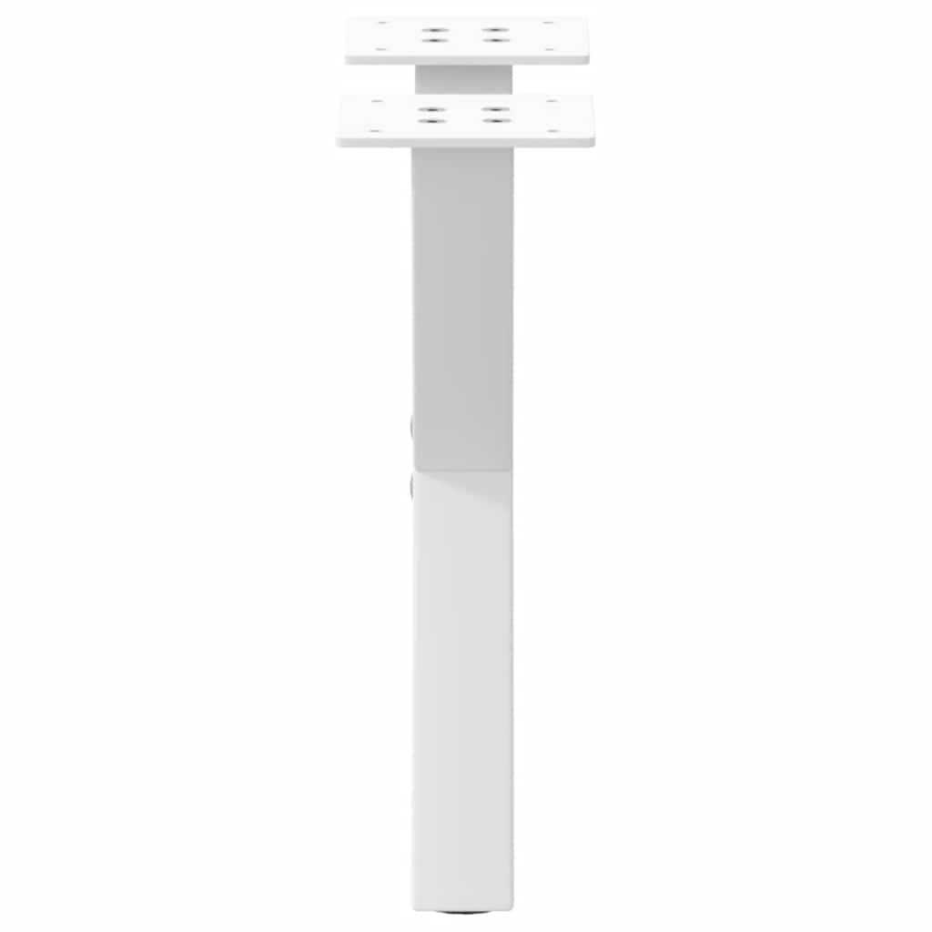 Coffee Table Legs, X-shaped, 2 pcs., White, 37x(30-31) cm, Steel