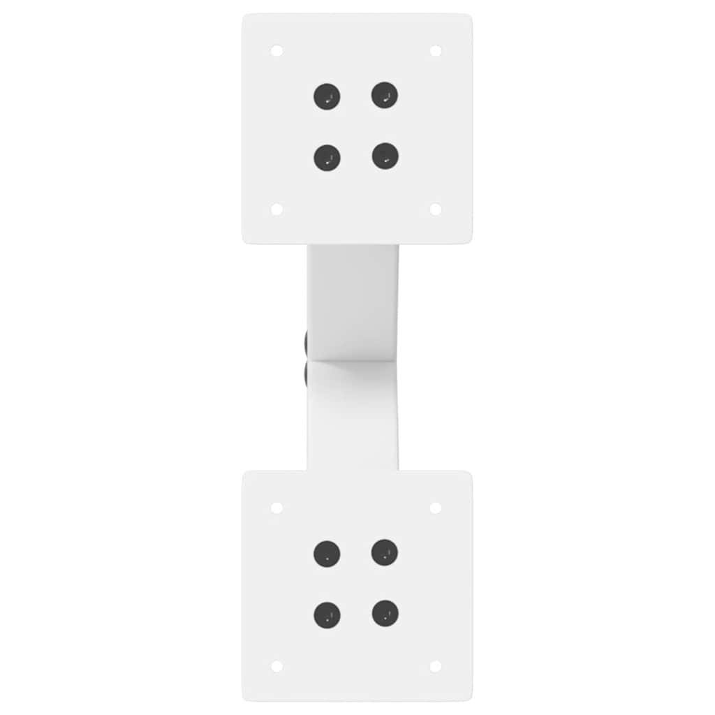 Coffee Table Legs, X-shaped, 2 pcs., White, 37x(30-31) cm, Steel