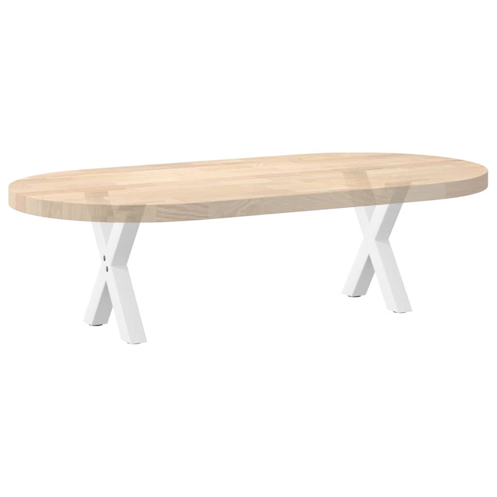 Coffee Table Legs, X-shaped, 2 pcs., White, 37x(30-31) cm, Steel