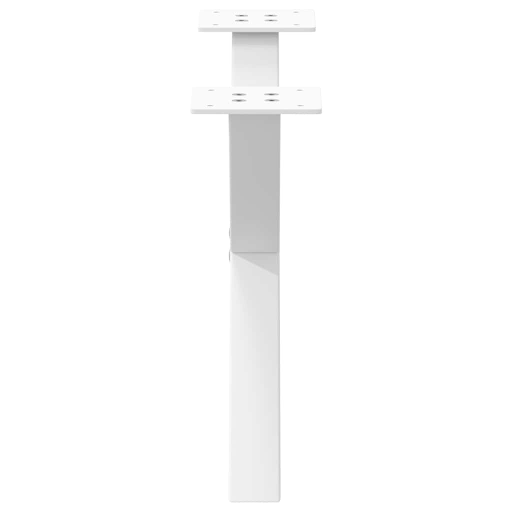 Coffee table legs, 2 pcs., white, 60x(30-31) cm, steel, X-shaped