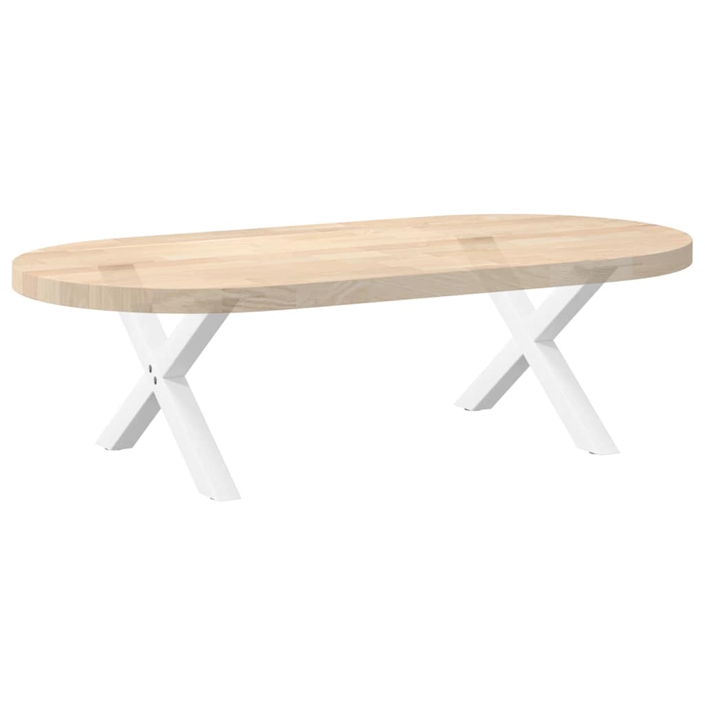 Coffee table legs, 2 pcs., white, 60x(30-31) cm, steel, X-shaped