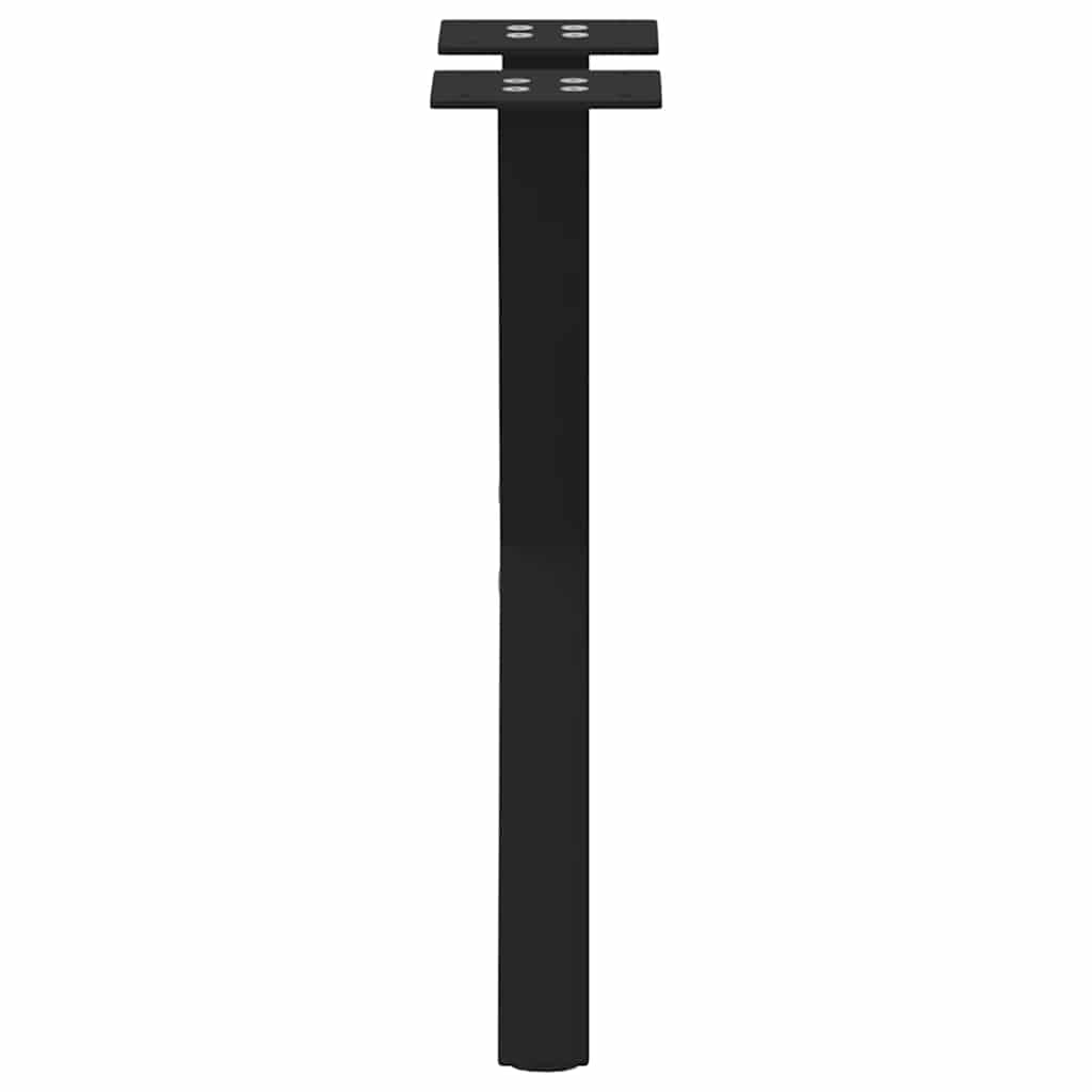 Coffee Table Legs, X-Shaped, 2 pcs., Black, 38x(42-43) cm, Steel