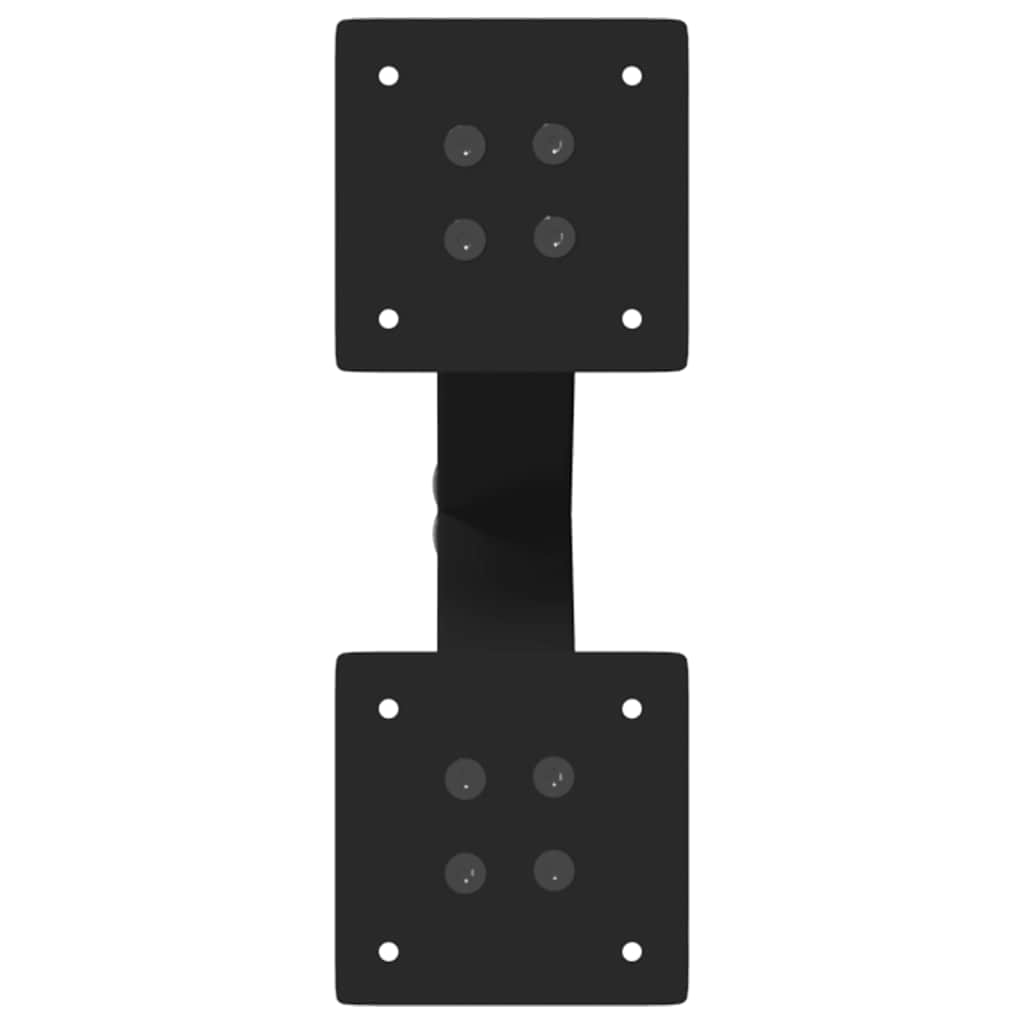 Coffee Table Legs, X-Shaped, 2 pcs., Black, 38x(42-43) cm, Steel