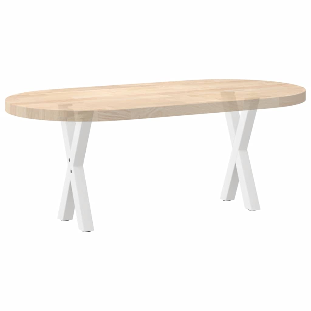 Kafijas galdiņa kājas, X formas, 2 gab., baltas, 38x(42-43) cm, tērauds