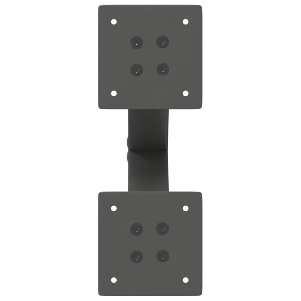 Coffee table legs, 2 pcs., anthracite, 38x(42-43) cm, steel