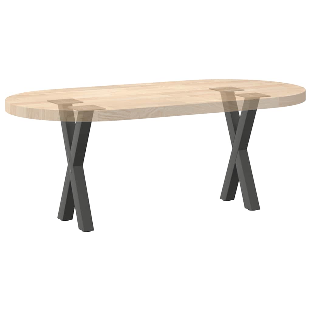 Coffee table legs, 2 pcs., anthracite, 38x(42-43) cm, steel