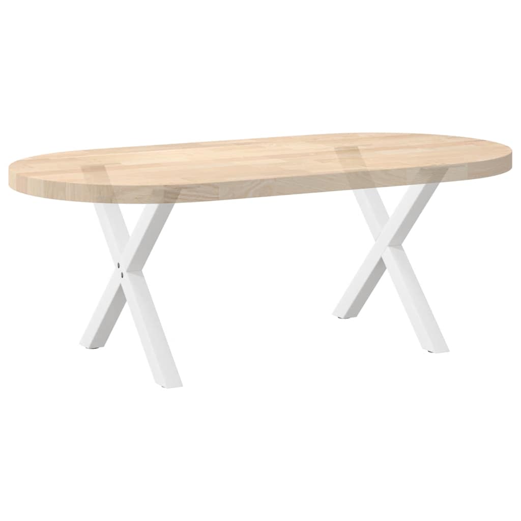 Kafijas galdiņa kājas, 2 gab., baltas, 60x(42-43) cm, tērauds, X veida
