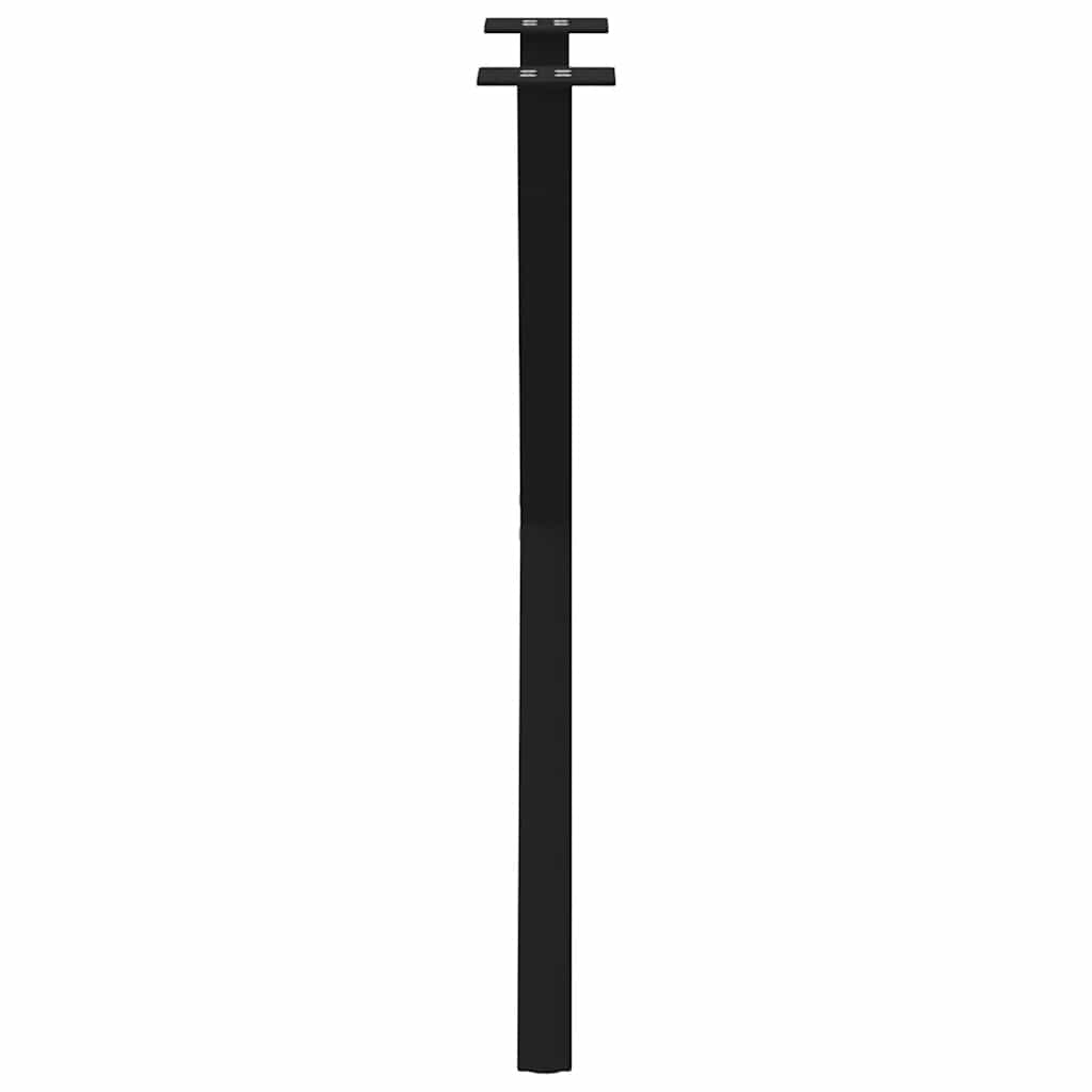 Valgomojo stalo kojos, X formos, 2 vnt., juodos, 50x(72-73) cm, plienas