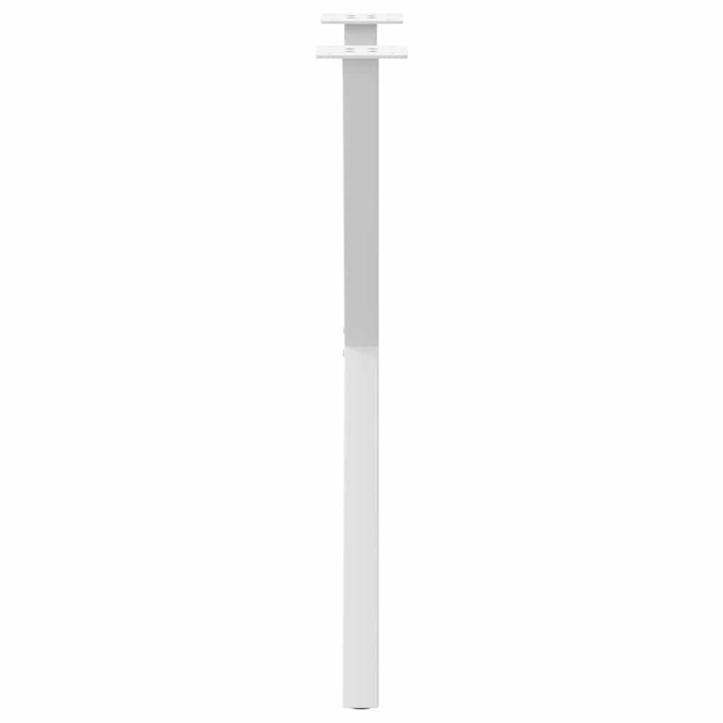 Valgomojo stalo kojos, X formos, 2 vnt., baltos, 50x(72-73) cm, plienas