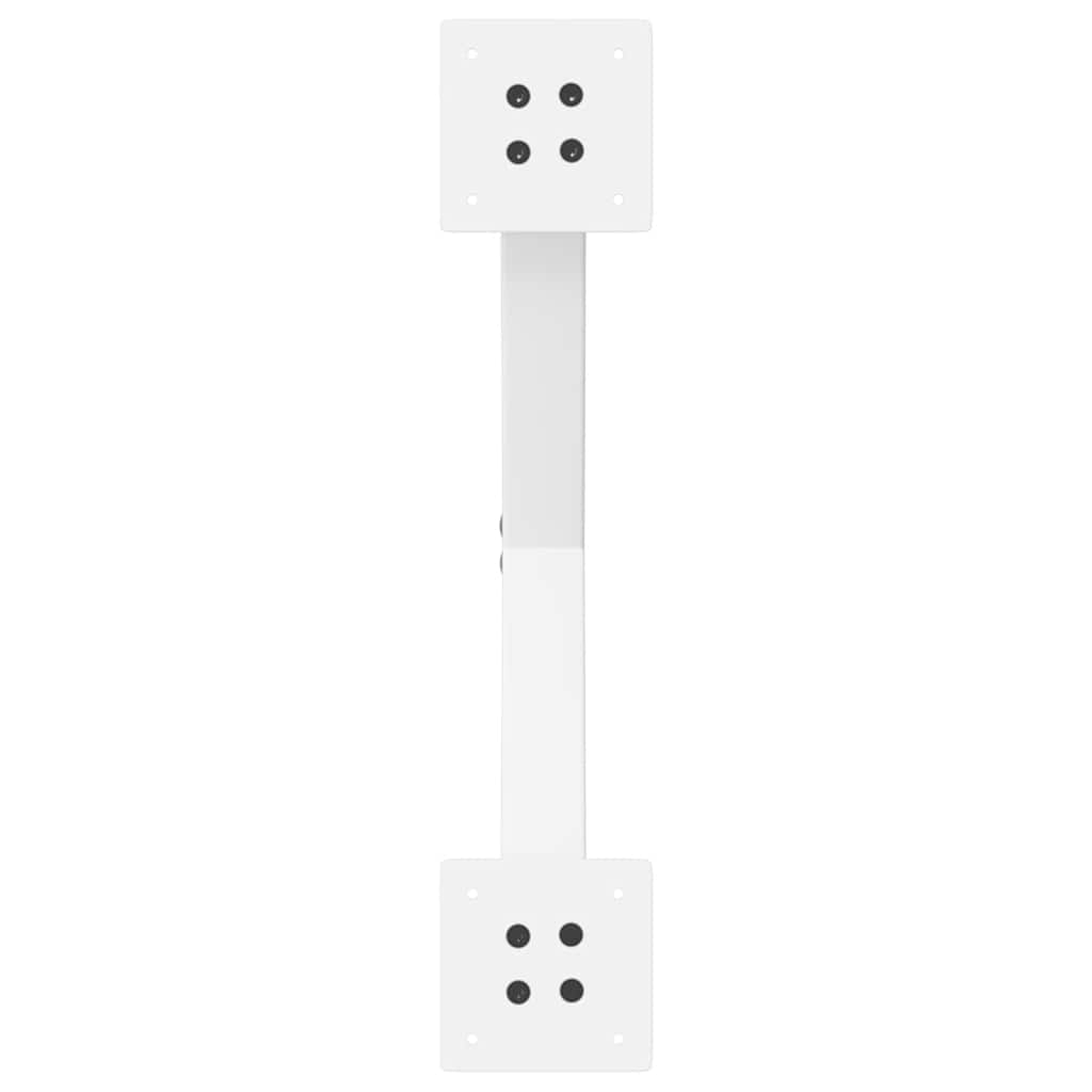 Valgomojo stalo kojos, X formos, 2 vnt., baltos, 50x(72-73) cm, plienas
