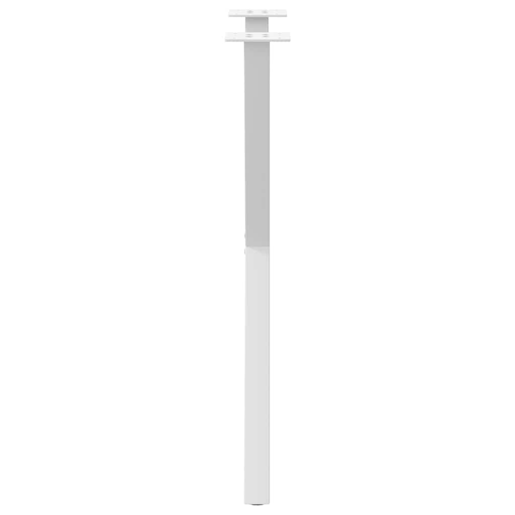 Valgomojo stalo kojos, 2 vnt., baltos, 57x(72-73) cm, plienas, X formos
