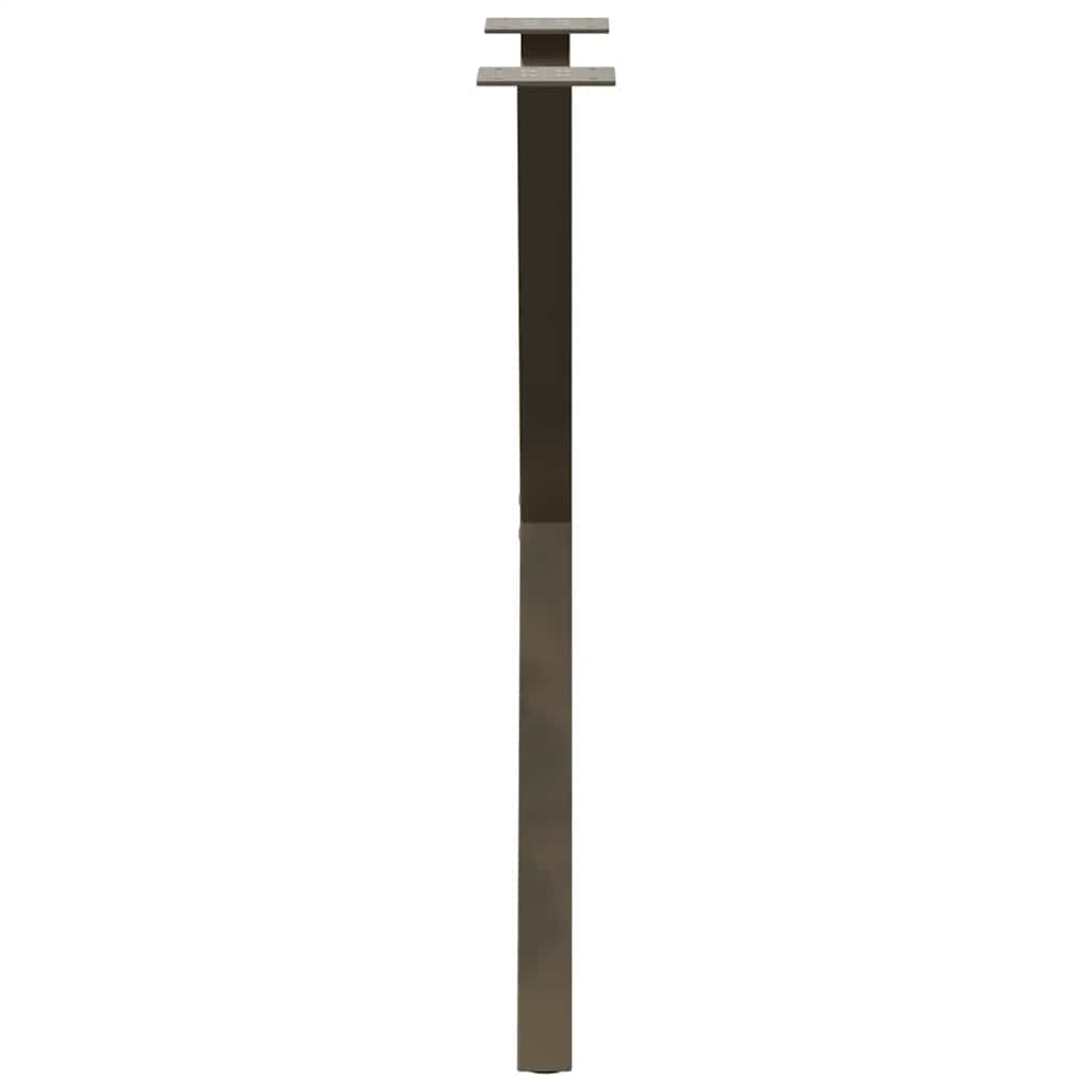 Valgomojo stalo kojos, X formos, 2 vnt., natūralus plienas, 57x(72-73) cm, plienas