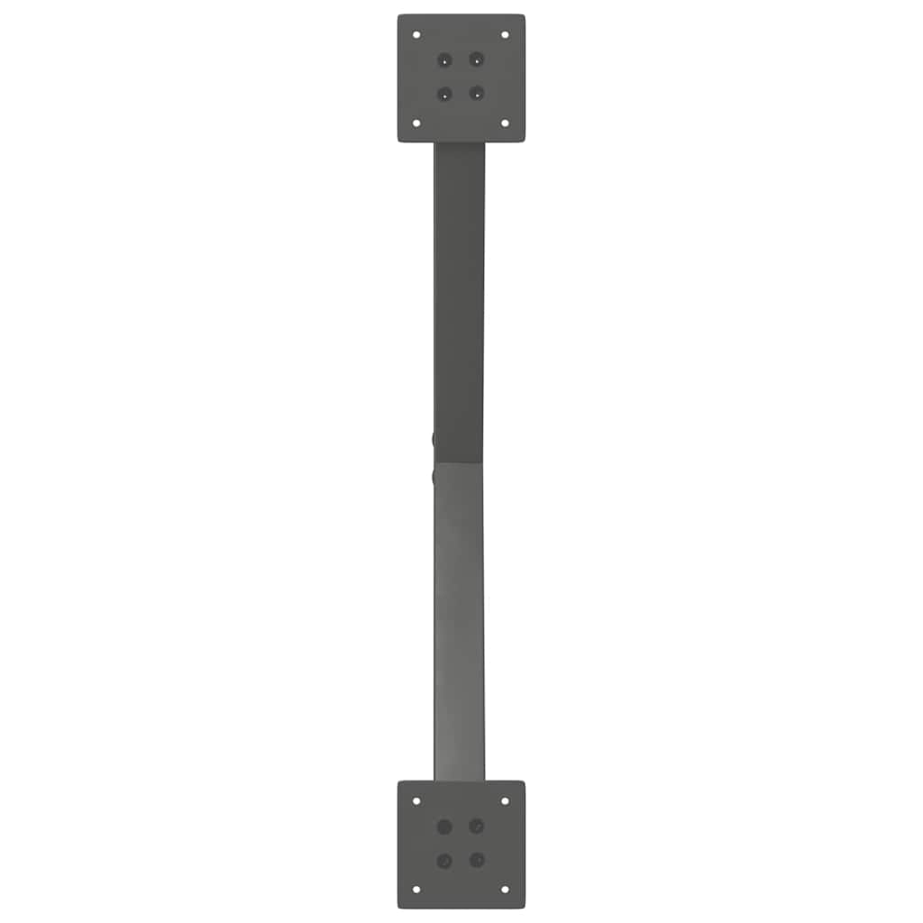 Valgomojo stalo kojos, 2 vnt., antracito spalvos, 80x(72-73) cm, plienas