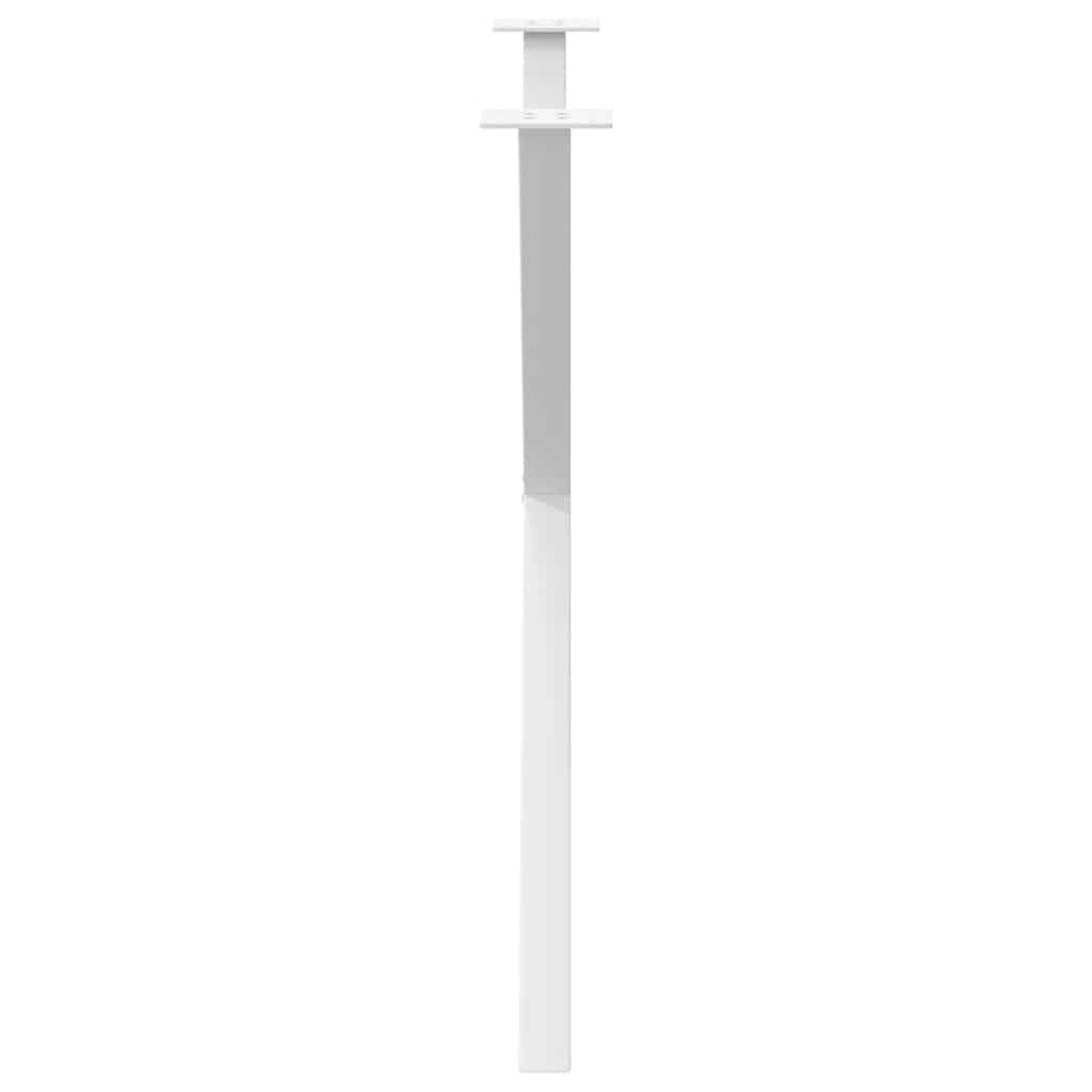Valgomojo stalo kojos, 2 vnt., baltos, 90x(72-73) cm, plienas, X formos
