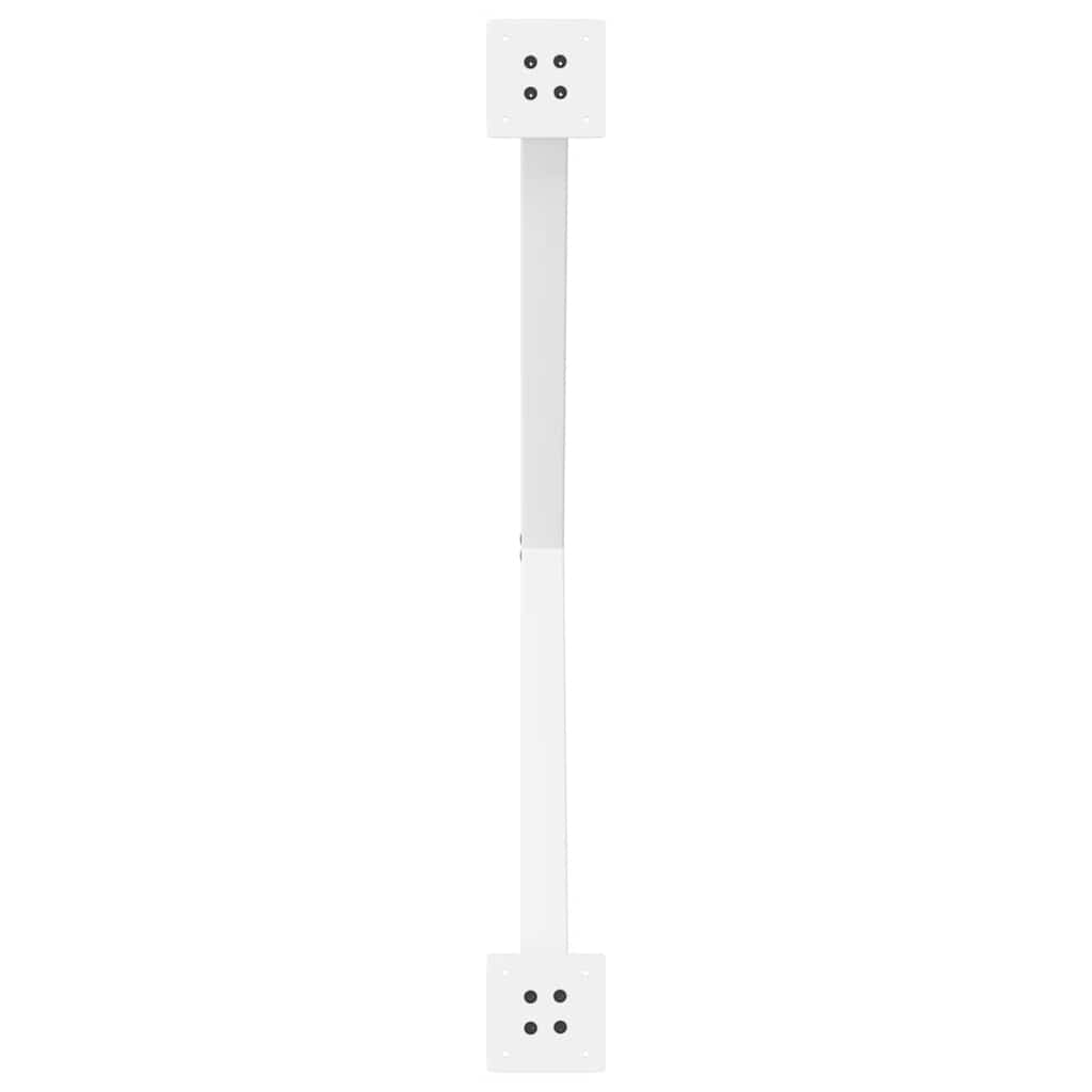 Valgomojo stalo kojos, 2 vnt., baltos, 90x(72-73) cm, plienas, X formos