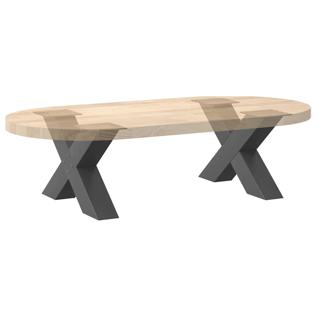 Kavos staliuko kojelės, 2 vnt., antracito spalvos, 60x(30-31) cm, plienas