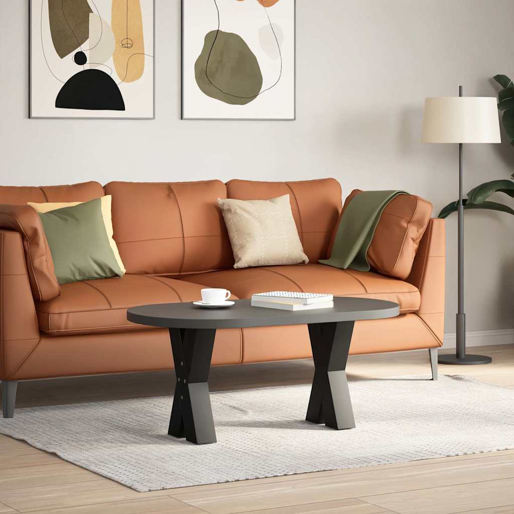Kavos staliuko kojelės, X formos, 2 vnt., juodos, 28x(42-43) cm, plienas