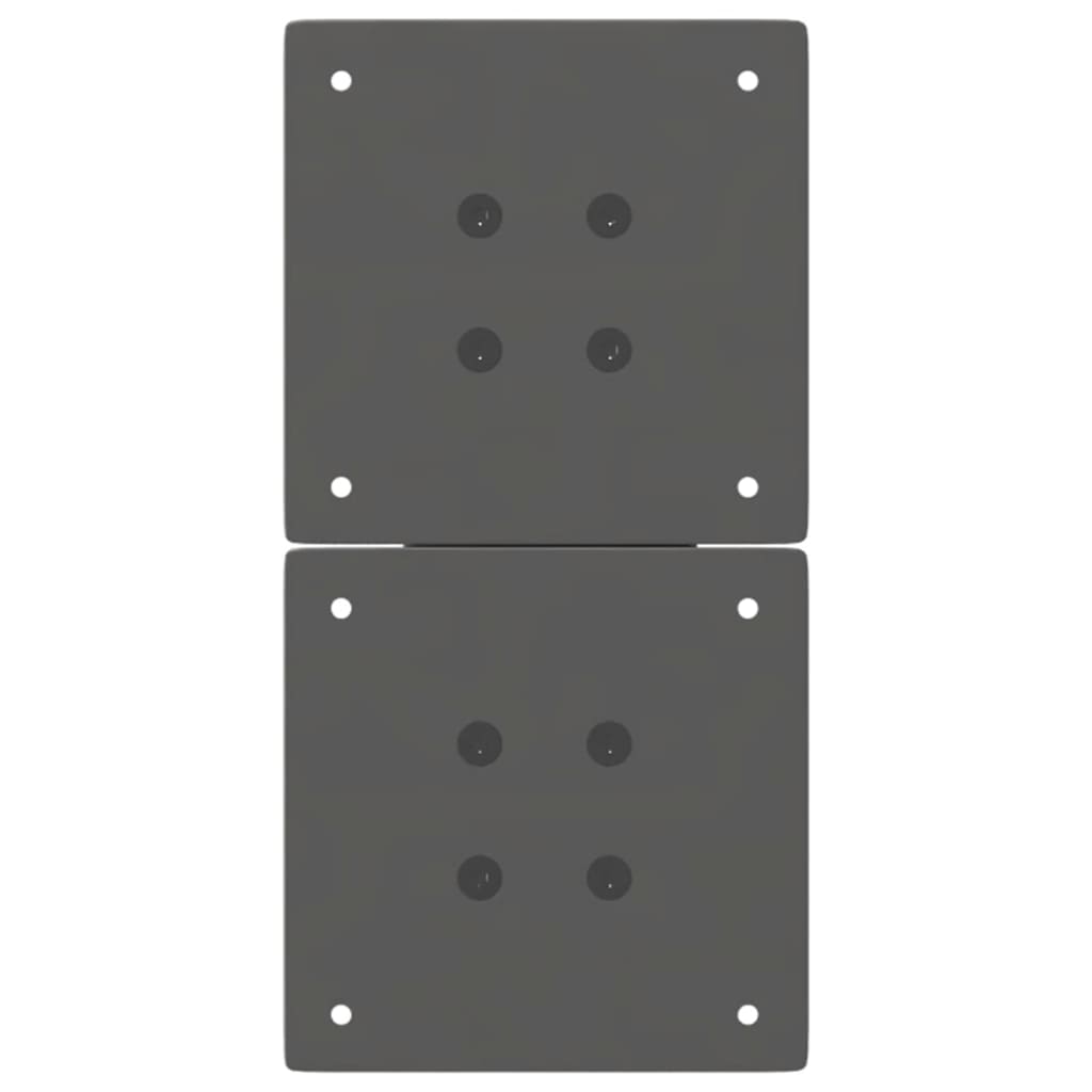 Kavos staliuko kojelės, 2 vnt., antracito spalvos, 28x(42-43) cm, plienas