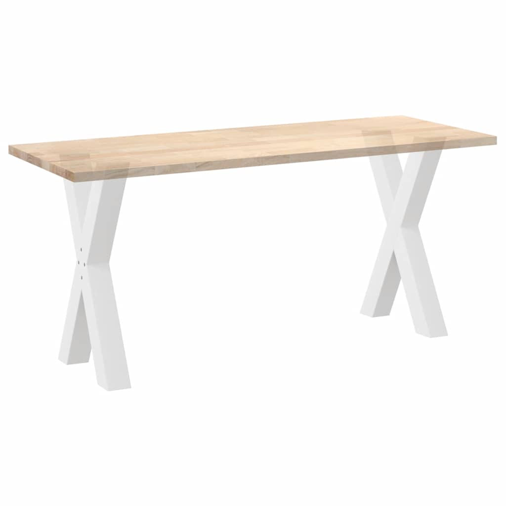 Valgomojo stalo kojos, X formos, 2 vnt., baltos, 50x(72-73) cm, plienas
