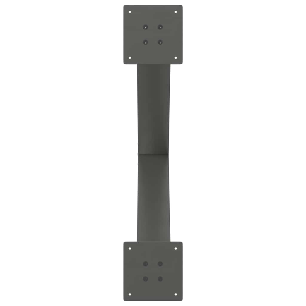Valgomojo stalo kojos, 2 vnt., antracito spalvos, 80x(72-73) cm, plienas