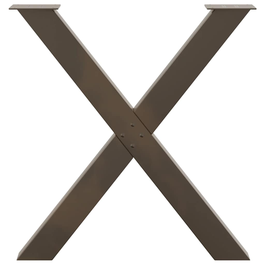 Valgomojo stalo kojelės, X formos, 3 vnt., 70x(72-73)cm plienas