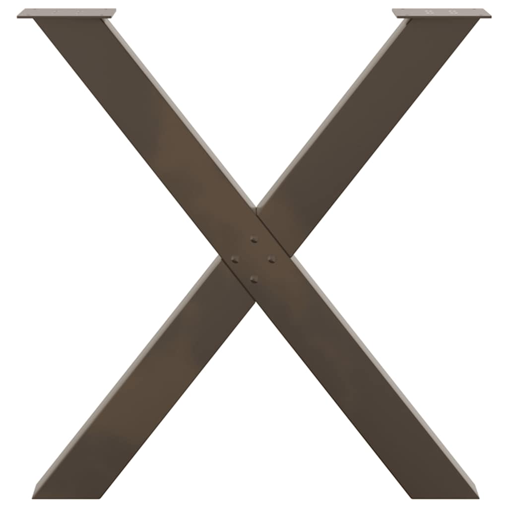 Valgomojo stalo kojelės, X formos, 3 vnt., 80x(72-73)cm plienas