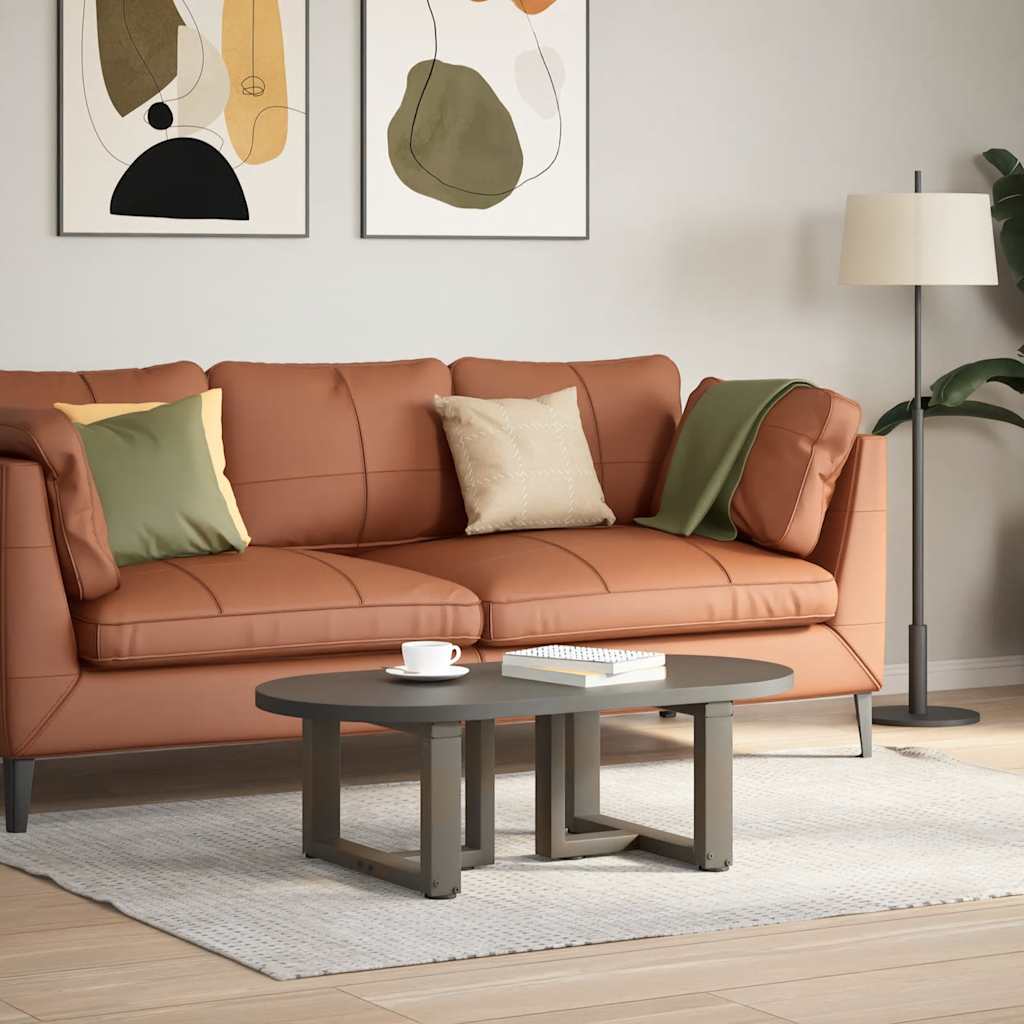 Kavos staliuko kojelės, T formos, 2 vnt., juodos, 50x25x(30-31) cm, plienas