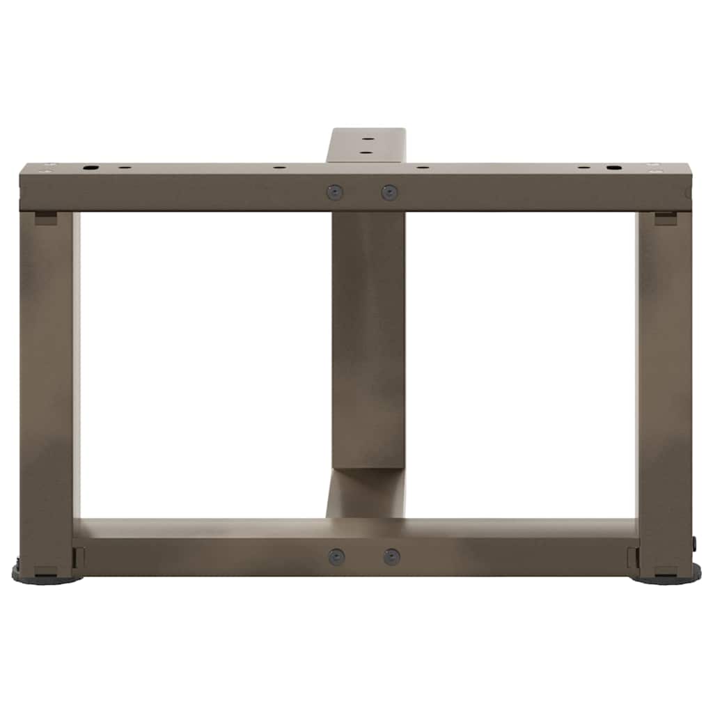 Kavos staliuko kojelės, T formos, 2 vnt., juodos, 50x25x(30-31) cm, plienas