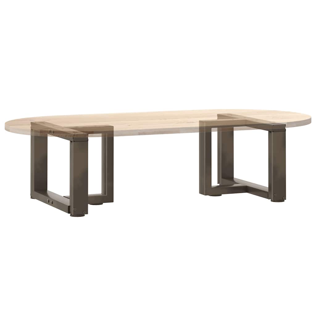 Kavos staliuko kojelės, T formos, 2 vnt., juodos, 50x25x(30-31) cm, plienas