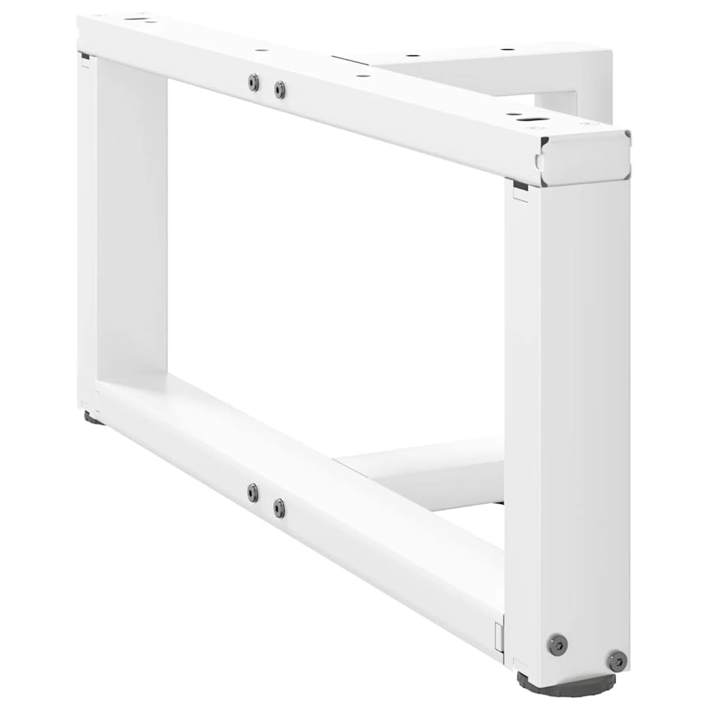 Kavos staliuko kojelės, 2 vnt., baltos, 60x25x(30-31) cm, plienas