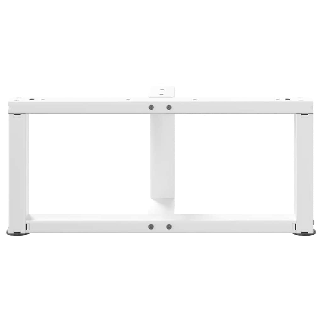 Kavos staliuko kojelės, 2 vnt., baltos, 60x25x(30-31) cm, plienas