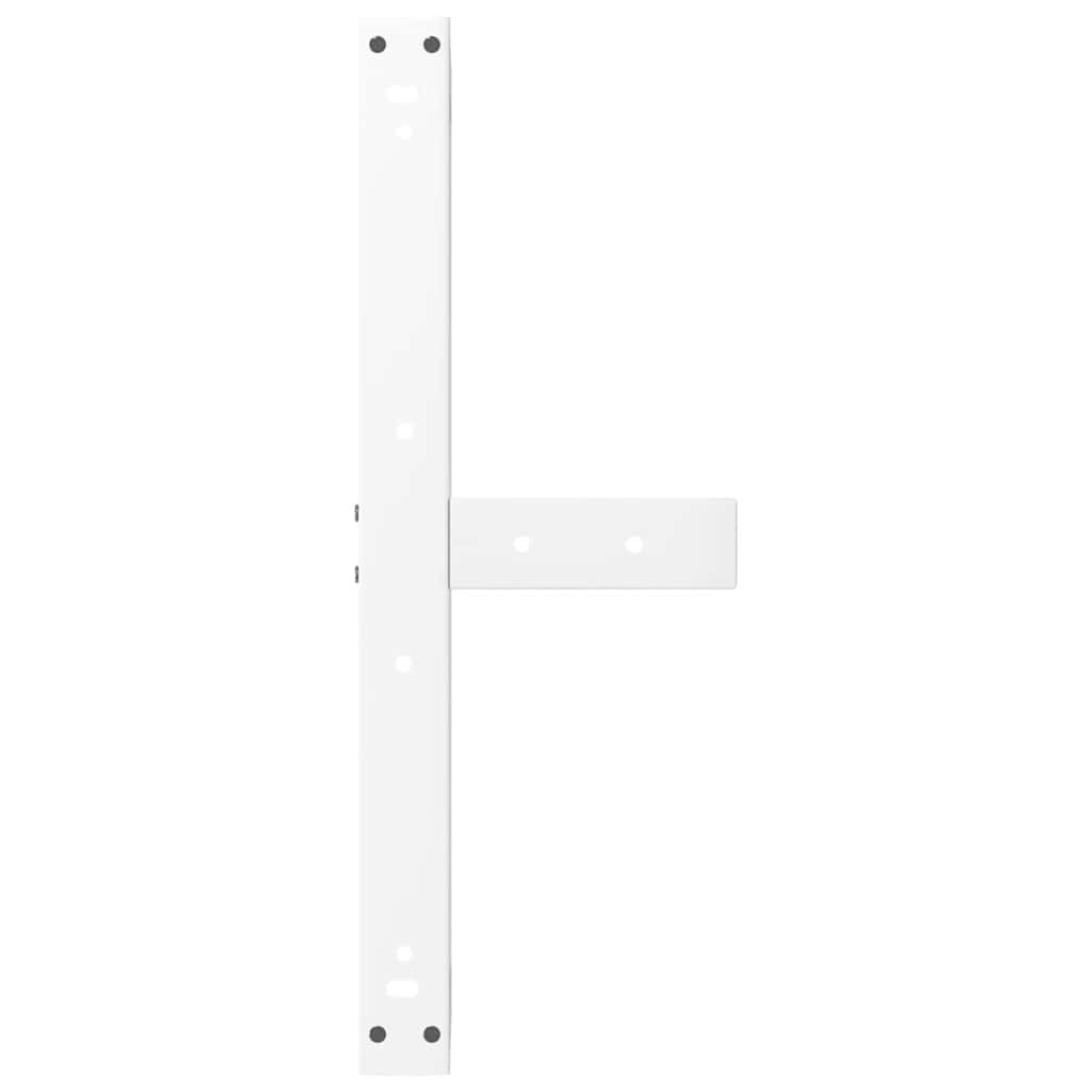 Kavos staliuko kojelės, 2 vnt., baltos, 60x25x(30-31) cm, plienas