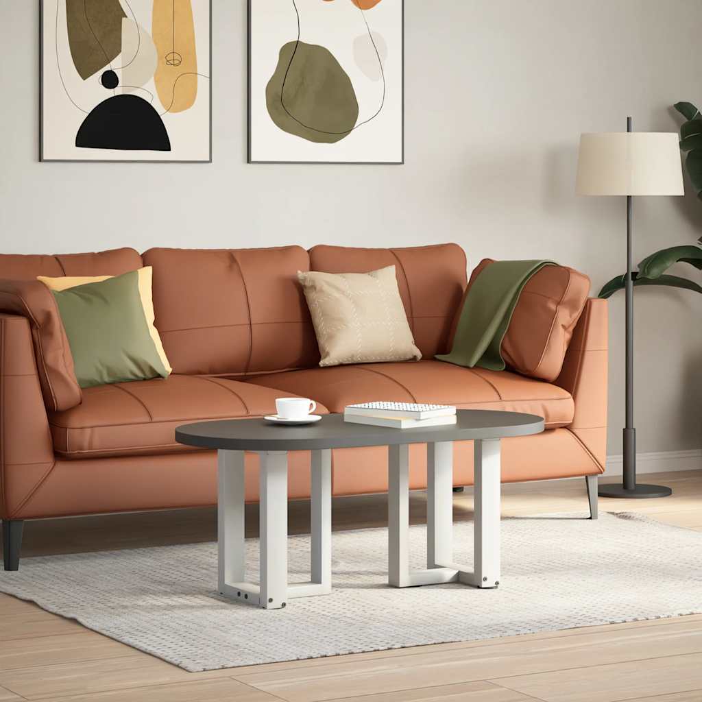 Kavos staliuko kojelės, 2 vnt., baltos, 38x25x(42-43) cm, plienas